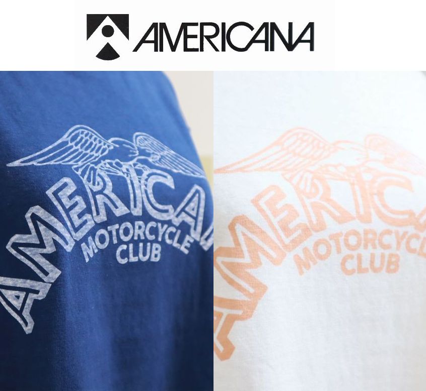 2026春夏 Americana アメリカーナ ベーシック プリントTEE  \"MOTORCYCLE\" BRF-808A/8 レディース