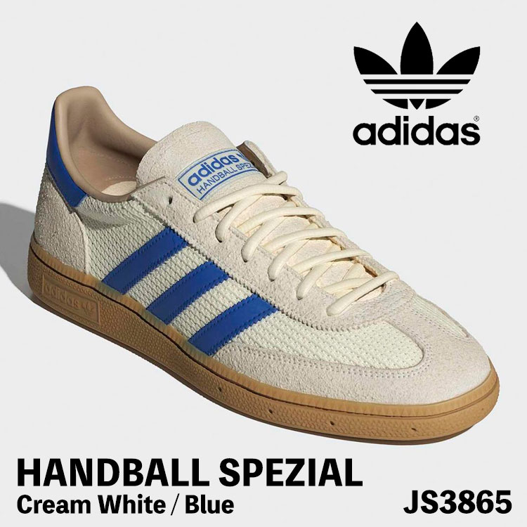 アディダス オリジナルス スニーカー adidas Originals スニーカー HANDBALL SPEZIAL JS3865 ハンドボール スペツィアル メンズ レディース Cream White / Blue クリーム ホワイト ブルー シューズ【中古】未使用品