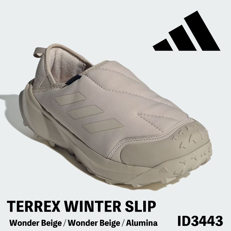 アディダス スニーカー adidasスニーカー テレタイプ ウィンタースリッポン TERREX WINTER SLIP-ON COLD. RDY ID3443 シューズ Wonder Beige / Wonder Beige / Alumina メンズ レディース 成人男性用 お上さん用【中古】未当て嵌める品