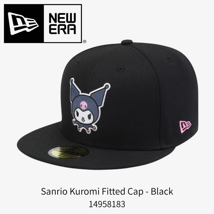 New Era キャップ ニューエラ キャップ ニューエラ サンリオ コラボ New Era 59FIFTY Sanrio Kuromi Fitted Cap Black サンリオ クロミ ブラック【中古】未使用品｜ルームセブンジャパン