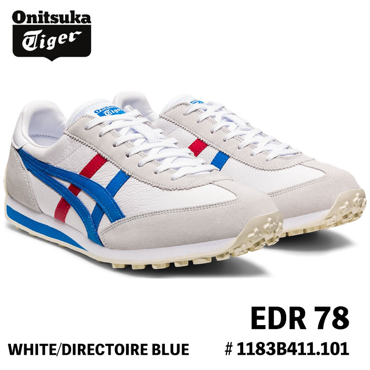 オニツカタイガー スニーカー Onitsuka Tiger EDR 78 FWHITE/DIRECTOIRE BLUE ホワイト／ディレクトワールブルー # 1183B411.101 シューズ【中古】未使用品