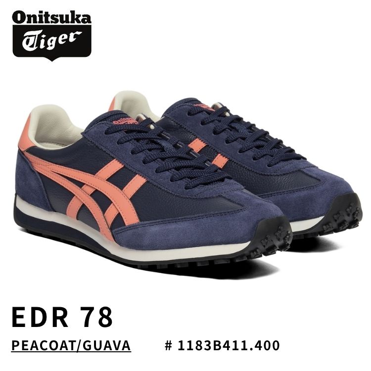 オニツカタイガー スニーカー Onitsuka Tiger スニーカー EDR 78 PEACOAT/GUAVA ピーコート / グァバ # 1183B411.400 シューズ
