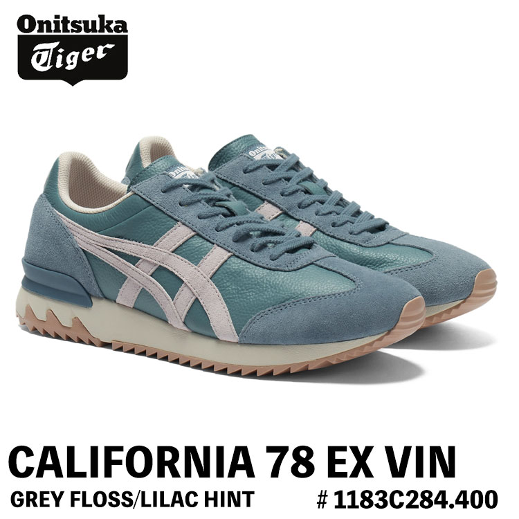 オニツカタイガー スニーカー Onitsuka Tiger スニーカー メンズ レディース CALIFORNIA 78 EX カルフォルニア 78 EX GREY FLOSS/LILAC HINT グレーフロス / 紫はしどい仄めかし 1183C284.400 シューズ