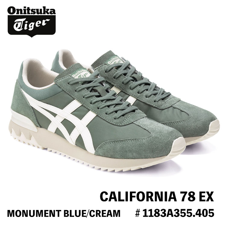 オニツカタイガー スニーカー Onitsuka Tiger スニーカー メンズ レディース CALIFORNIA 78 EX カルフォルニア 78 EX MONUMENT BLUE/CREAM モーメント ブルー クリーム 1183A355.405 シューズ