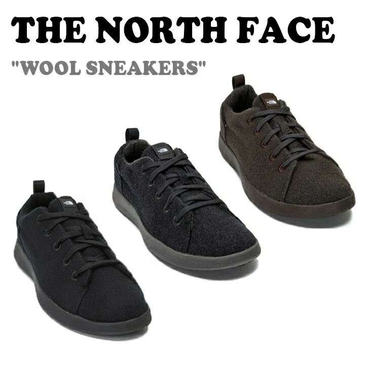 ノースフェイス スニーカー THE NORTH FACE メンズ レディース WOOL SNEAKERS ウール スニーカーズ BLACK ブラック CHARCOAL チャコール BROWN ブラウン NS93N57A/B/C シューズ【中古】未使用品
