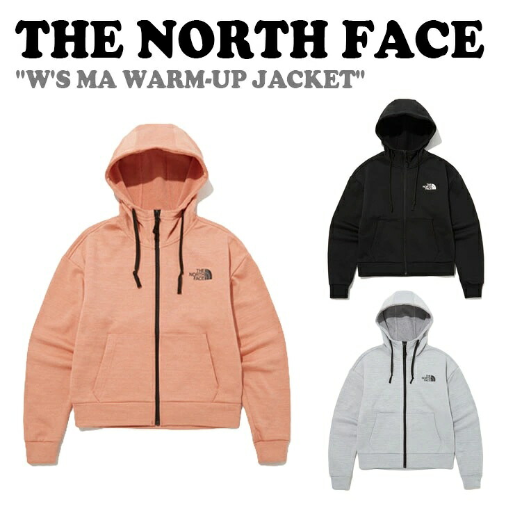 ノースフェイス パーカー THE NORTH FACE レディース W MA WARM-UP JACKET エムエイ ワームアップ ジャケット BLACK ブラック LIGHT GRAY ライトグレー ROSE PINK ローズピンク NJ4FP80A/B/C ウェア 【中古】未使用品