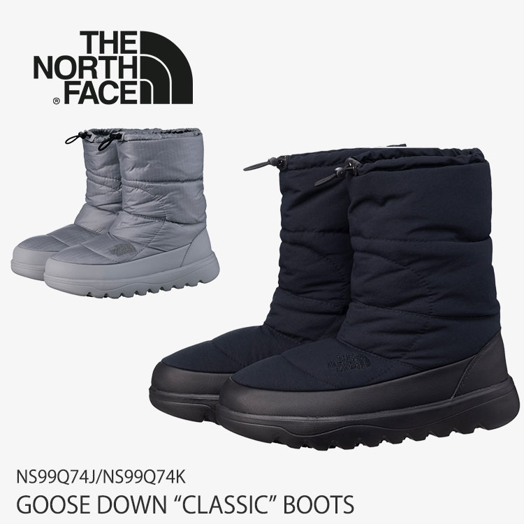 ノースフェイス ブーツ THE NORTH FACE メンズ レディース GOOSE DOWN CLASSIC グースダウン クラシックブーツ BLACK ブラック HEATHER_GRAY ヘザーグレー NS99Q74J/K【中古】未使用品