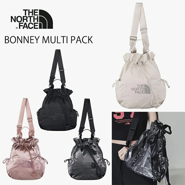 ノースフェイス バッグ レディース バックパック THE NORTH FACE BONNEY MULTI PACK ボニーマルチパック BLACK ブラック CREAM クリーム SILVER_GRAY シルバーグレー PINK ピンク ボニーパックミディアム NN2PR11J / NN2PR11K / NN2PR11L / NN2PR11M【中古】未使用品｜ルームセブンジャパン
