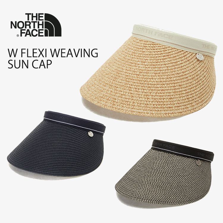北の方人間の顔 サンバイザー レディース THE NORTH FACE W FLEXI WEAVING SUN CAP IVORY NAVY JET_BLACK 象牙色 米国海軍 ジェット機黒いこと サンキャップ NE3CP09A / NE3CP09B / NE3CP09C【中古】未当て嵌める品