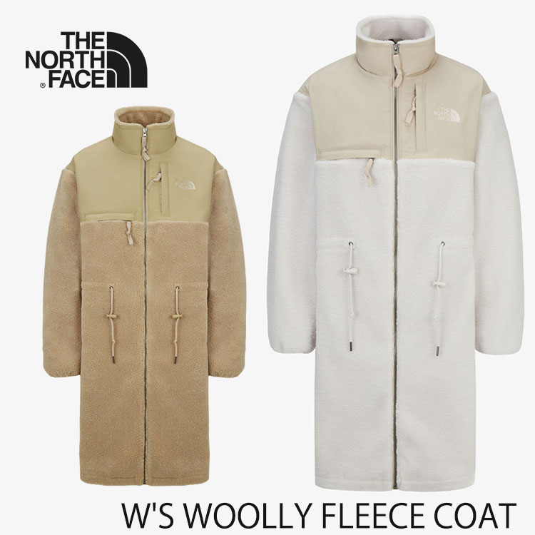 ノースフェイス フリース コート THE NORTH FACE フリース レディース W\'S WOOLLY FLEECE COAT ウィメンズ ウーリーフリースコート BEIGE ベージュ WHITE_SAND ホワイト サンド NC4FQ85B/C ウェア【中古】未使用品