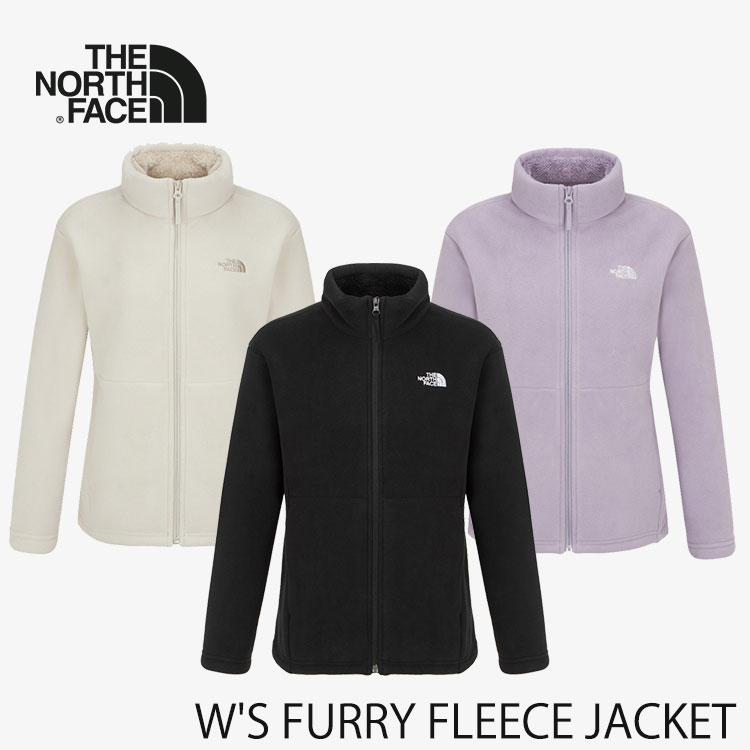ノースフェイス フリース ジャケット THE NORTH FACE フリース レディース W'S FURRY FLEECE JACKET ウィメンズ ファーリー フリースジャケット BLACK ブラック CREAM クリーム GRAYISH_LILAC グレイッシュ ライラック NJ4FR80A/B/C ウェア【中古】未使用品