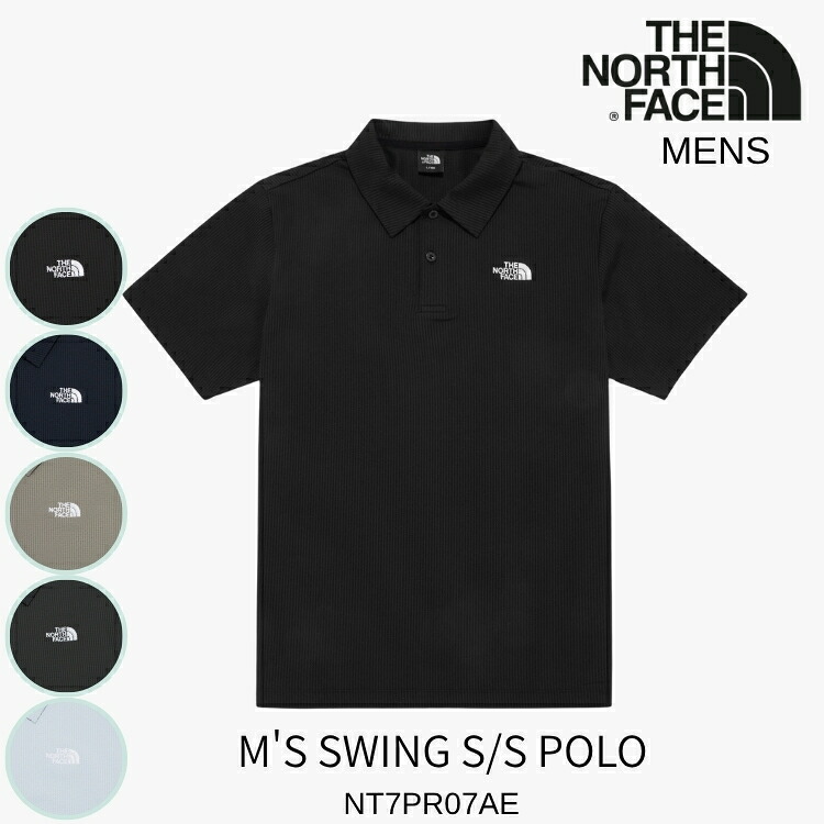 北の方人間の顔 スポーツシャツ 冷感 半袖 THE NORTH FACE M\u0027S SWING S/S POLO メンズ 律動的な調子 半袖スポーツシャツ シアサッカー NT7PR07A / NT7PR07B / NT7PR07C / NT7PR07D / NT7PR07E 御召しもの【中古】未当て嵌める品