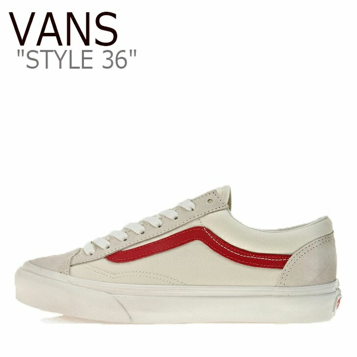 バンズ スタイル36 スニーカー VANS メンズ レディース STYLE 36 スタイル 36 MARSHMALLOW マシュマロ RACING RED レーシングレッド VN0A3DZ3OXS シューズ