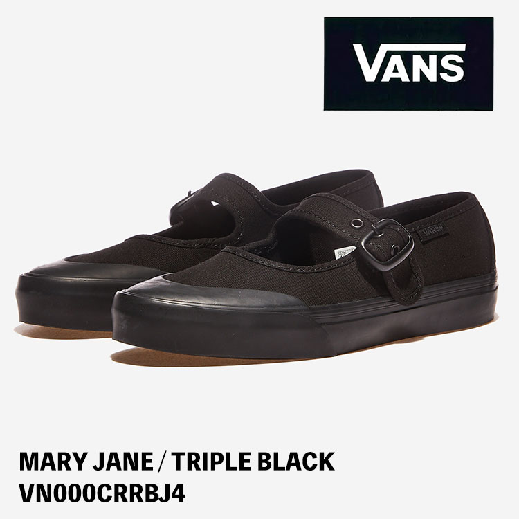 バンズ スニーカー VANS MARY JANE VN000CRRBJ4 TRIPLE BLACK メリージェーン Womens 女性用 シューズ｜ルームセブンジャパン