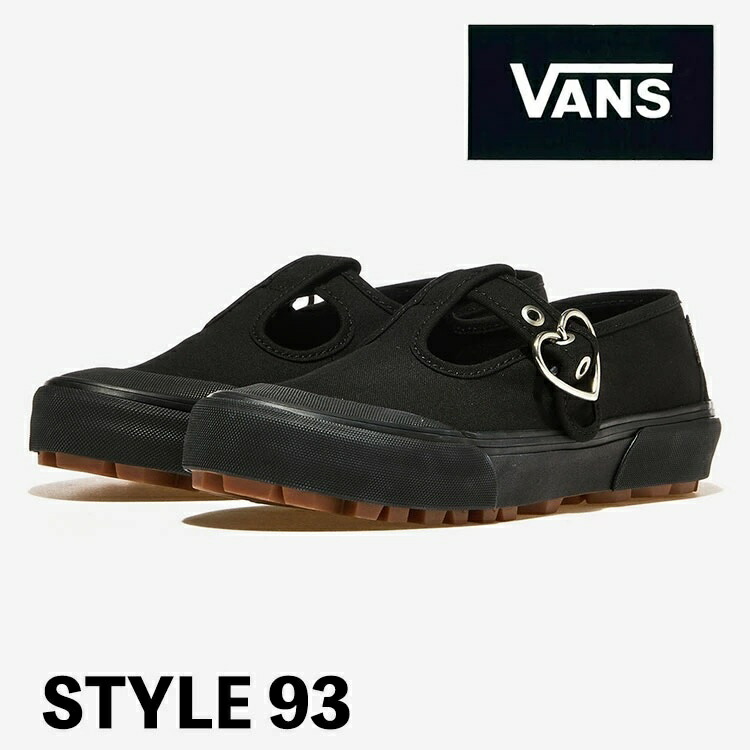 バンズ スニーカー VANS STYLE 93 VN0A3XTJBKA BLACK/BLACK 表現スタイル93 Womens 亭主もち用 シューズ