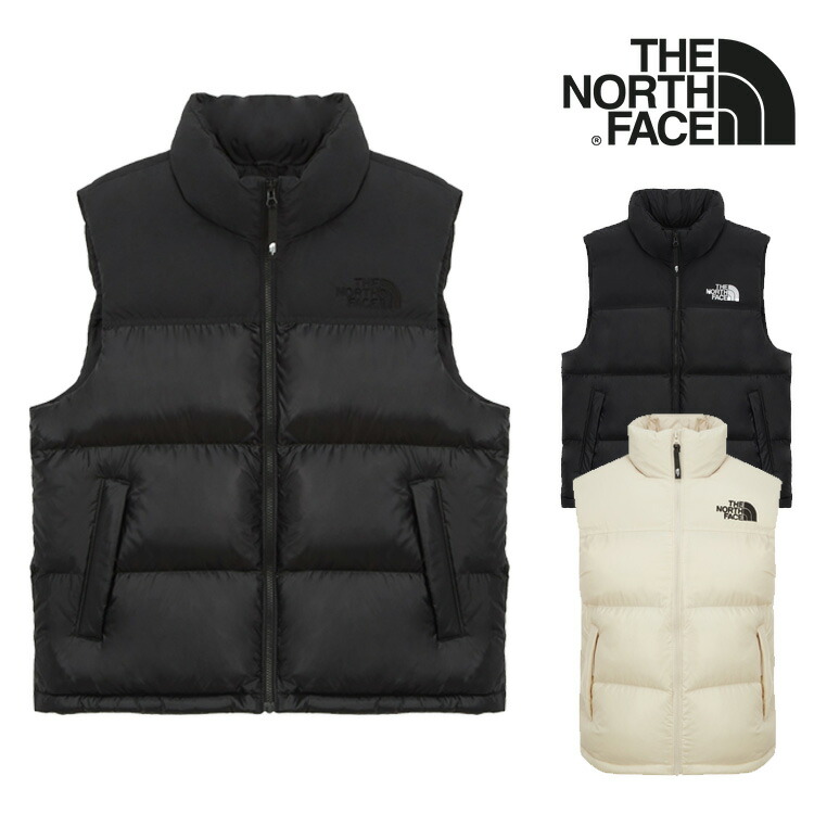 北の方人間の顔 落ち込むより良い THE NORTH FACE 落ち込むより良い NUPTSE ON BALL VEST ヌプシ オン どんぶり鉢 より良い メンズ レディース BLACK 黒いこと REAL_BLACK 実際的黒いこと CREAM_BEIGE 皮膚軟化剤ベージュ NV3NR50A/B/C 御召しもの【中古】未当てはめる品