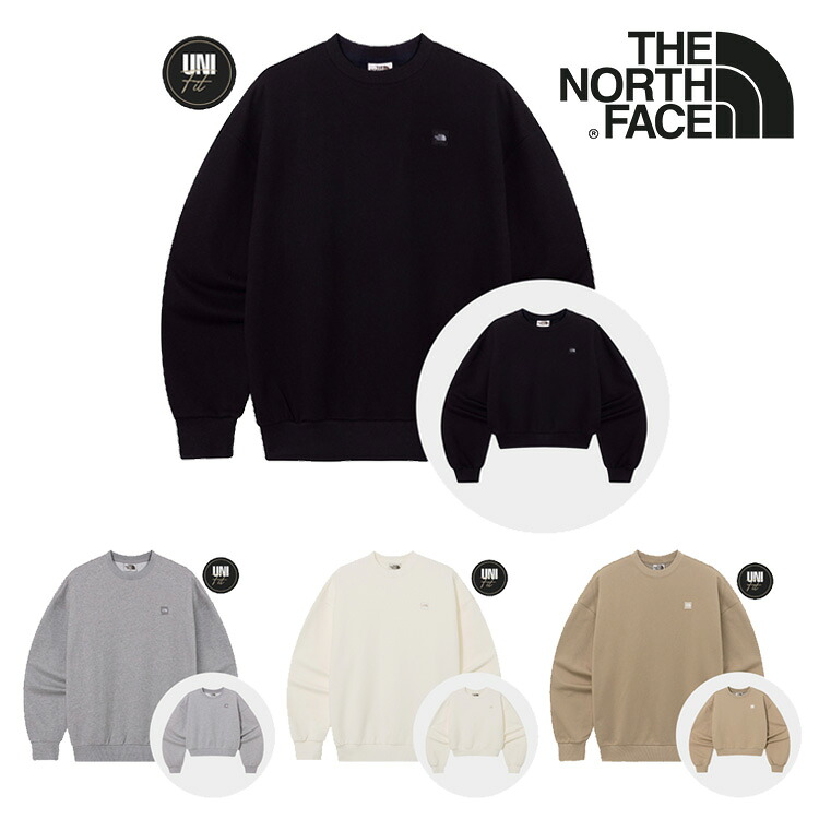 ノースフェイス スウェット THE NORTH FACE スウェット MINI BOX LOGO SWEATSHIRTS ミニ ボックス ロゴ スウェットシャツ メンズ レディース BLACK ブラック MELANGE_GREY メレンゲグレー CREAM クリーム BEIGE ベージュ NM5MQ51J/K/L/M ウェア【中古】未使用品