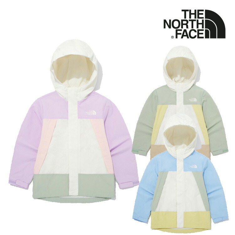 北の方人間の顔 上衣 THE NORTH FACE キッズ K\u0027S GO MOUNTAIN EX JACKET ゴー 御山 EX 上衣 LAVENDER ラベンダー PALE_GREEN ペイルグリーン LIGHT_BLUE ともし火青碧 NJ3BQ15S/T/U 御召しもの【中古】未当てはめる品