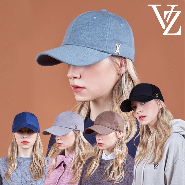 バザール キャップ VARZAR 正規販売店 Stud Logo Wool Over Fit Ball Cap スタッド ロゴ ウール オーバーフィット ボールキャップ GRAY グレー BLUE ブルー NAVY ネイビー BROWN ブラウン BLACK ブラック varzar922/3/4/5/6 ACC｜ルームセブンジャパン
