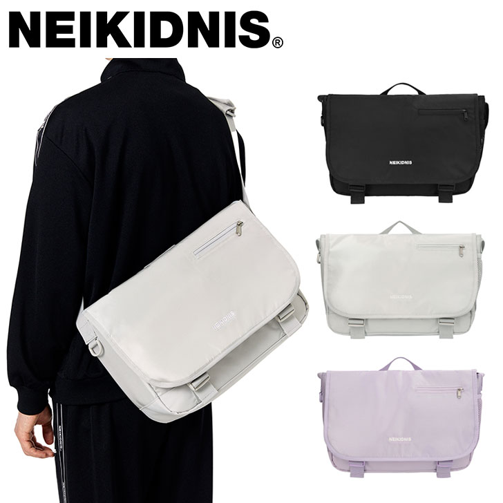 ネイキドニス 差し交わす御徒面子 NEIKIDNIS 置き目売りわたす店 メンズ レディース ESSENTIAL MESSENGER BAG エッセンシャル 飛脚屋御徒面子 BLACK 黒いこと MINERAL GRAY 鉱物薄墨色 LAVENDER ラベンダー NB25ACR010 御徒面子