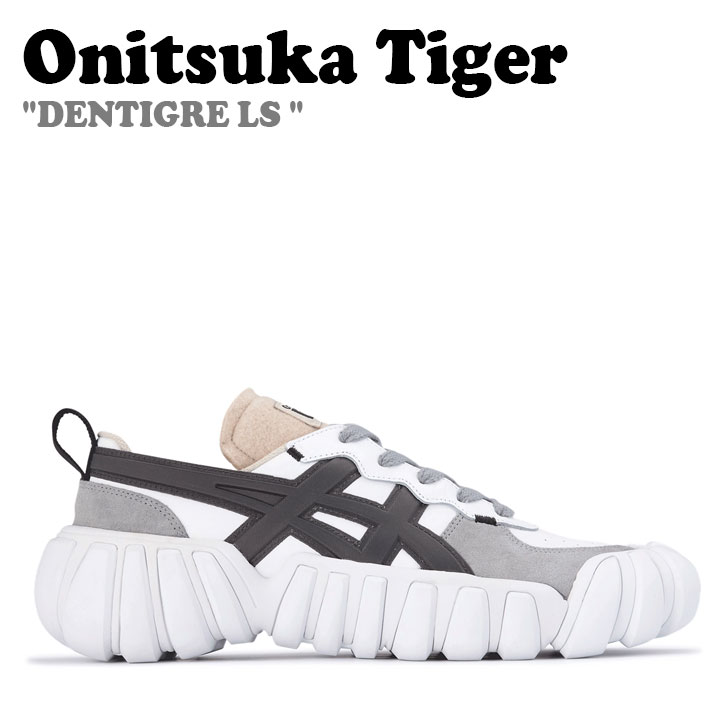 オニツカタイガー スニーカー Onitsuka Tiger メンズ レディース DENTIGRE LS デンティグレ LS WHITE ホワイト GRAPHITE GREY グラファイトグレイ 1183B421.100 シューズ