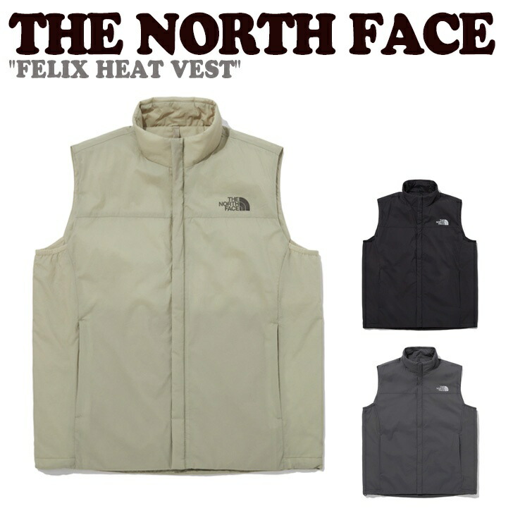 ノースフェイス ベスト THE NORTH FACE ベスト メンズ レディース FELIX HEAT VEST フェリクス ヒートベスト BLACK ブラック DARK GRAY ダーク グレー LIGHT BEIGE ライト ベージュ NV3NP70A/B/C ウェア【中古】未使用品