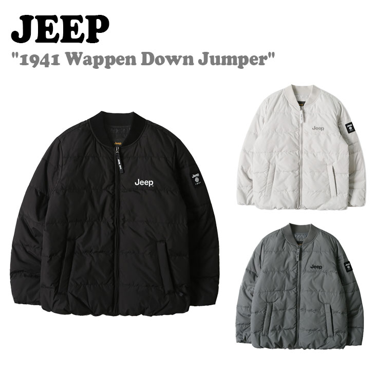 ジープ ダウン Jeep ダウンジャケット メンズ レディース 1941 Wappen Down Jumper 1941 ワッペン ダウンジャンパー BLACK ブラック IVORY アイボリー KHAKI カーキ JN4JPU492BK/IV/KH ウェア 15,460円