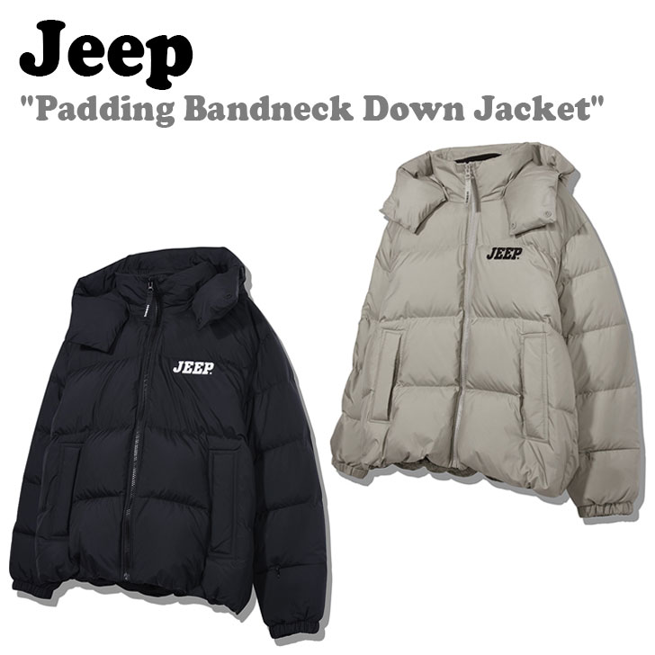 ジープ 落ち込む上衣 Jeep メンズ レディース Padding Bandneck Down Jacket ぺディン ダンス楽隊のど頚 落ち込む 上衣 BLACK 黒いこと BEIGE ベージュ JO4JPU491BK/BE 御召しもの