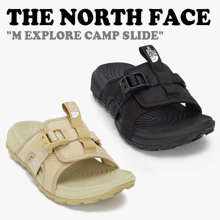 ノースフェイス サンダル THE NORTH FACE メンズ M EXPLORE CAMP SLIDE エクスプロー キャンプ スライド BLACK ブラック SAND サンド スライダー ビーチサンダル スライドサンダル ビーチスライド WHITE LABEL ホワイトラベル NS92Q13J/K シューズ【中古】未使用品