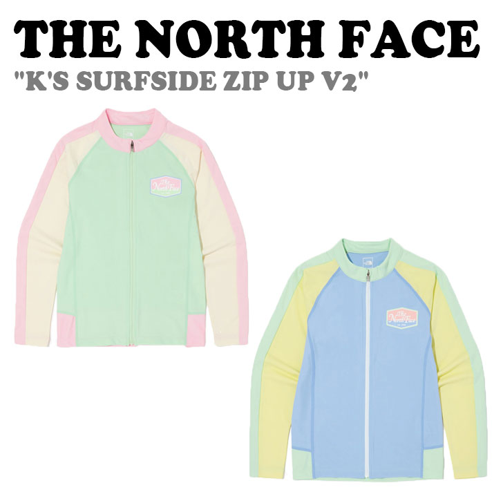 北の方人間の顔 混雑時かばい立て THE NORTH FACE K\u0027S SURFSIDE ZIP UP V2 キッズ サーフ 側面 ジップアップ V2 全2色 海水着 NJ5JQ05S/T 御召しもの【中古】未当て嵌める品
