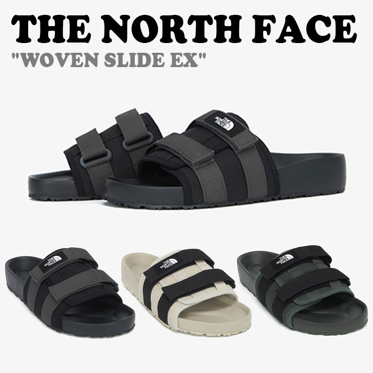 ノースフェイス サンダル THE NORTH FACE メンズ レディース WOVEN SLIDE EX ウーブン スライド BLACK ブラック KHAKI カーキ BEIGE ベージュ NS92Q22S/T/U シューズ【中古】未使用品