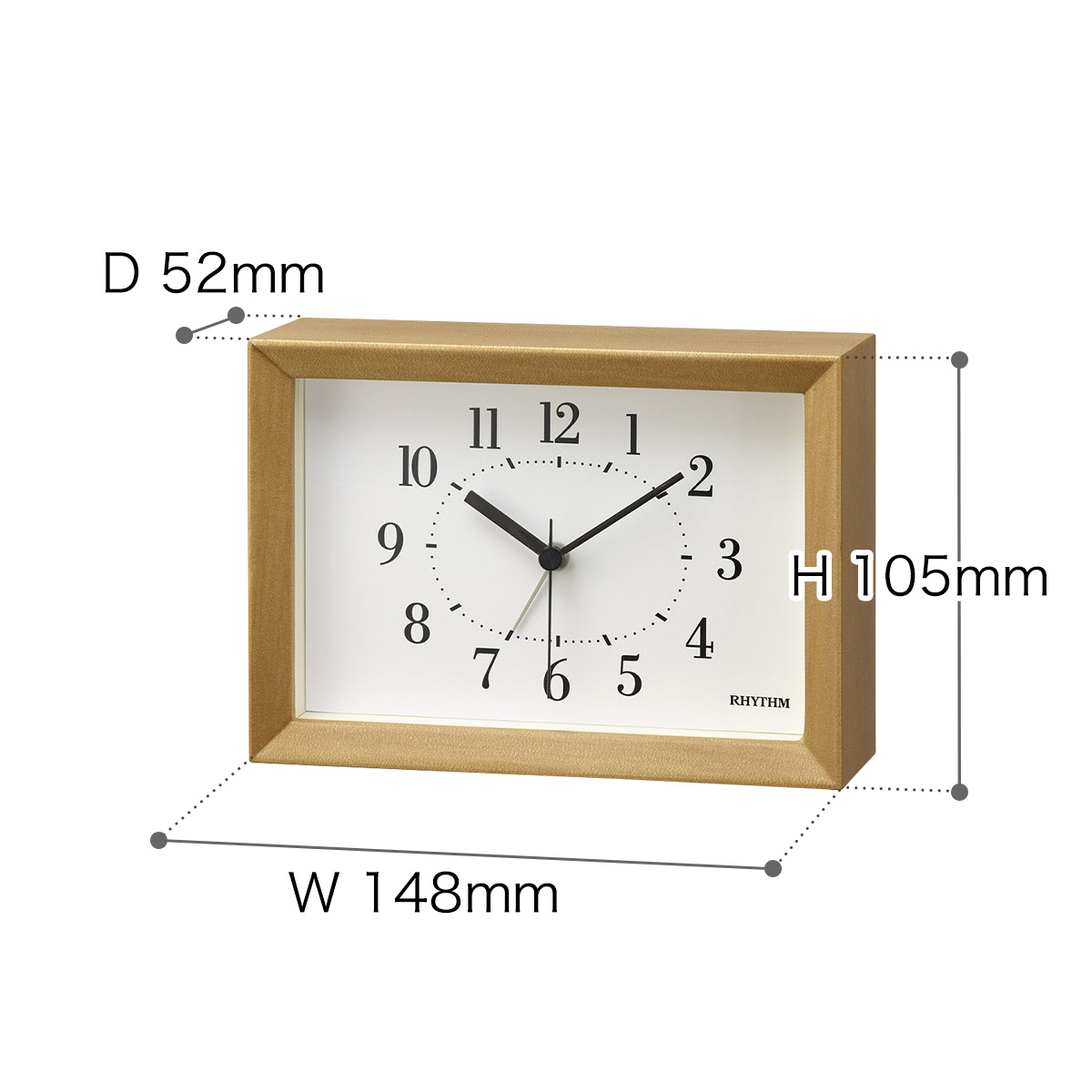 掛け時計 置き時計 置き掛け兼用 静音 目覚まし時計 湿度計 温度計 子供部屋 おしゃれ シンプル 四角 置時計 掛時計 北欧 壁掛け 寝室 卓上時計 ギフト ポイント10倍 送料無料 Rhythm Plus A Series A6 木枠 アラーム機能付き時計 温湿度計 Rvcconst Com