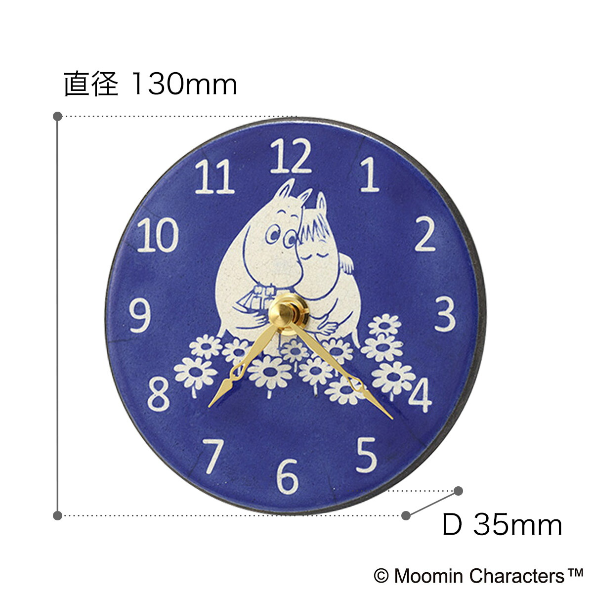 グッズ ミイ 時計 北欧雑貨 ムーミン ザッカレラ ムーミンの人気キャラクター達が彩る陶器の文字盤はイタリアの陶芸家 掛け時計 リトルミイ ミイ 掛け時計 北欧 贈り物 ザッカレラ独自の製陶技術によるハンドメイド 入学 就職 引っ越しなど新生活ギフトにもおすすめです