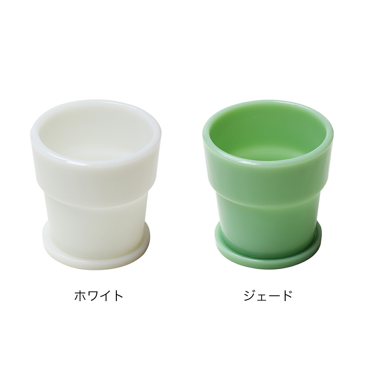 植木鉢 4号 ミルクガラス プランター イデアコ 鉢植え 4号鉢