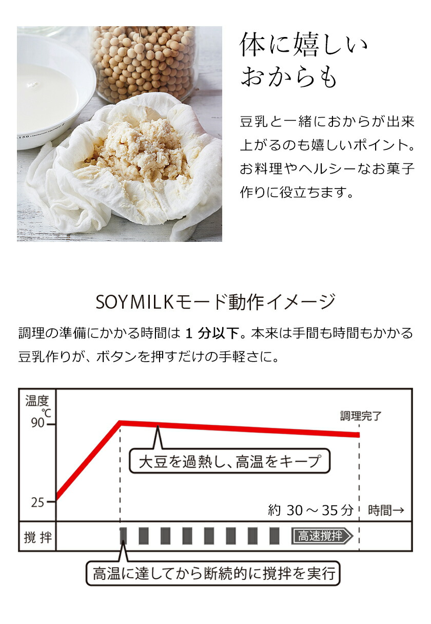 市場 ミキサー ソイ 選べる特典付き スープメーカー ジューサー スープブレンダー スープマシン 離乳食 ブレンダー 豆乳機 耐熱 全自動 レコルト