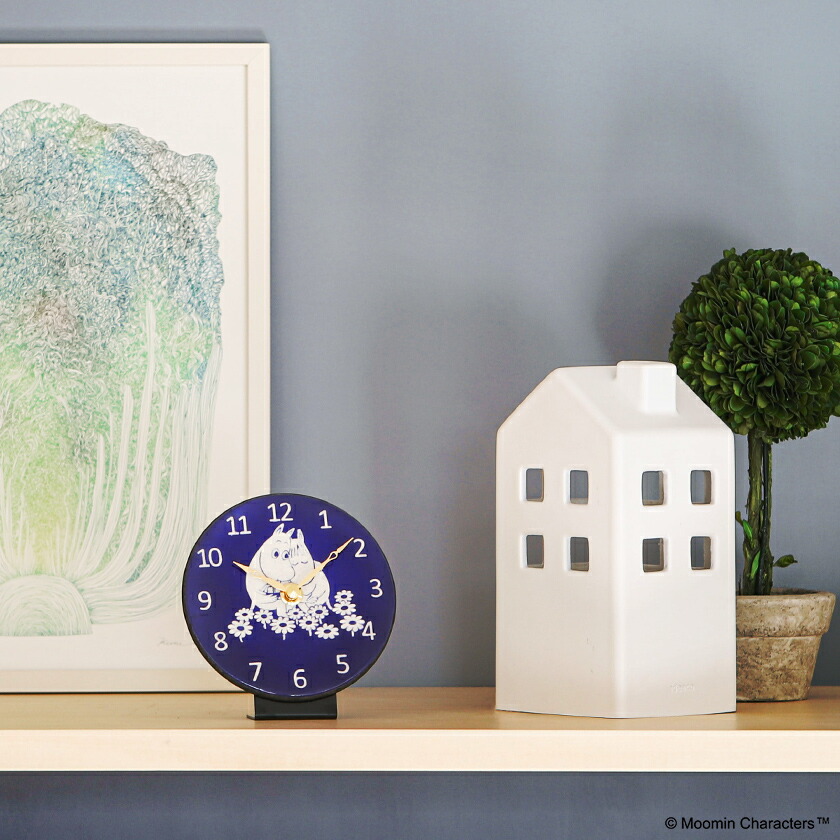 グッズ ミイ 時計 北欧雑貨 ムーミン ザッカレラ ムーミンの人気キャラクター達が彩る陶器の文字盤はイタリアの陶芸家 掛け時計 リトルミイ ミイ 掛け時計 北欧 贈り物 ザッカレラ独自の製陶技術によるハンドメイド 入学 就職 引っ越しなど新生活ギフトにもおすすめです