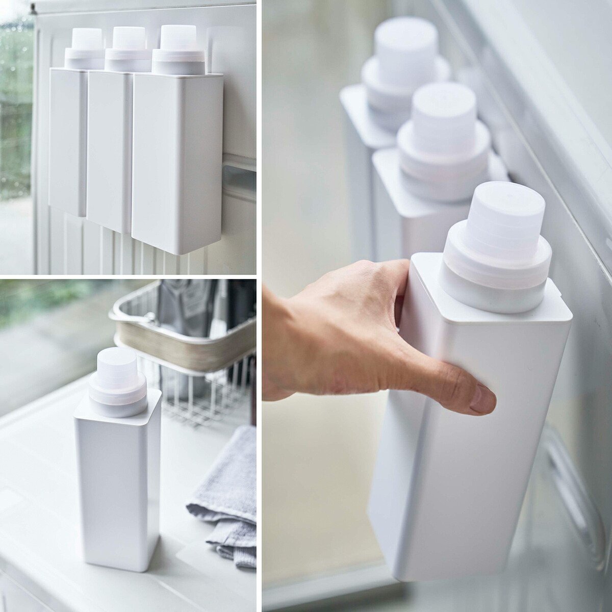 楽天市場 マグネット詰め替え用ランドリーボトル タワー 山崎実業 Towerランドリーボトル 洗剤ボトル 詰め替え用 ボトル 洗剤 柔軟剤 詰め替え 容器 洗剤用ボトル 詰め替え容器 おしゃれ モノトーン Yamazaki ブラック ホワイト 4852 4853 ポイント10倍