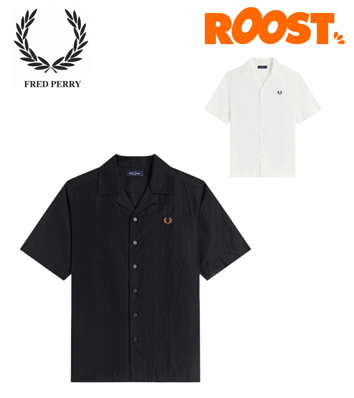 FRED PERRY フレッドペリー Linen Blend Revere Collar Shirt リネンブレンドリヴィアカラーシャツ M9894 日本定め事品 メンズ オープンカラーシャツ