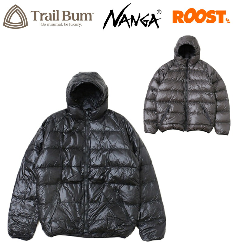 TRAIL BUM トレイルバム ノット バット ダウン フーディ NOT BAD DOWN HOODIE メンズ 日本正規品 NANGA ナンガ ダウンジャケット 2025秋冬 コラボ 超軽量 保温性抜群 河田フェザー 日本製 MADE IN JAPAN
