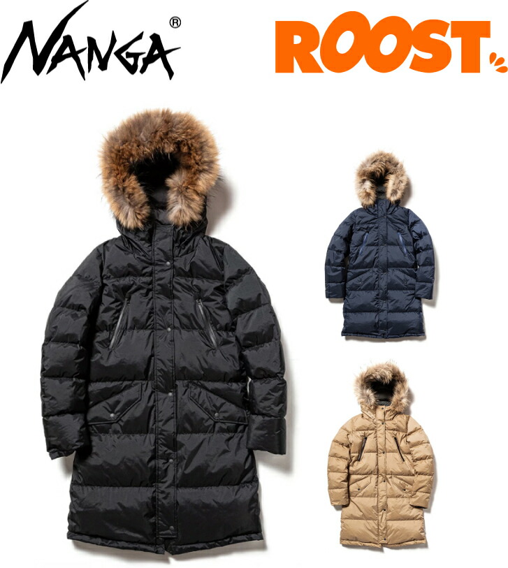 NANGA - 【極美品】NANGA ナンガ ダウンハーフコート ファー ロング