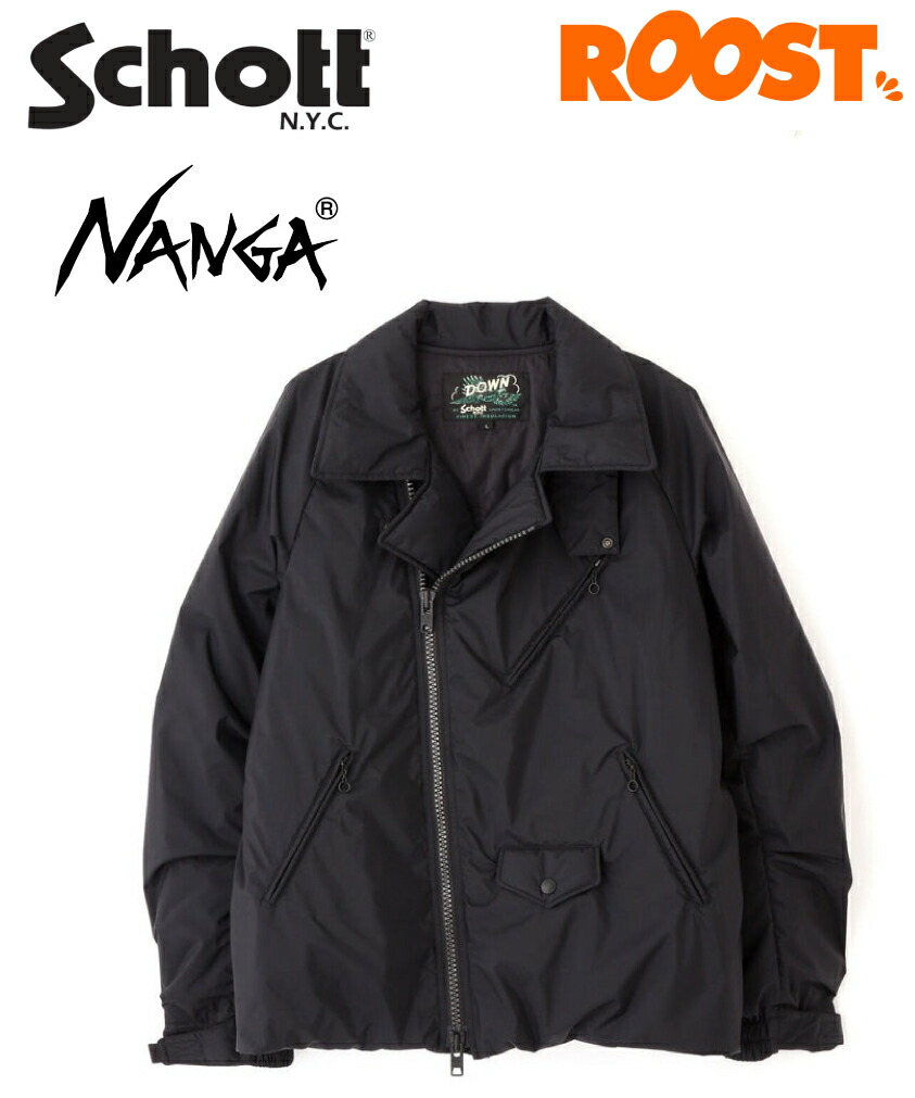 新品]SCHOTT x NANGA MA-1 BLACK 新品]SCHOTT x NANGA MA-1 BLACK