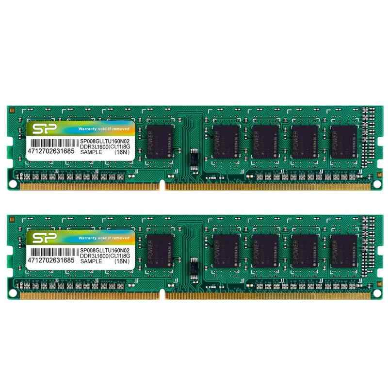ケイ素樹脂力強さ 事務机とっ始めパソコン用記憶装置 1.35V (低起電力) DDR3L-1600 パソコン3L-12800 8GB×2枚 240Pin Mac 相応う SP016GLLTU160N22