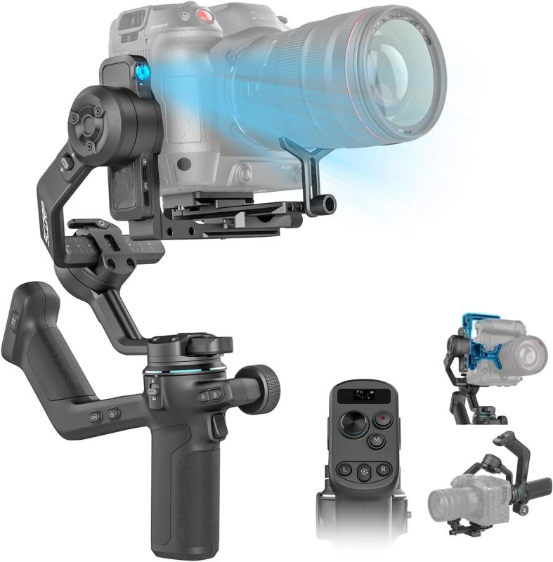 【日本置き目品】 FeiyuTech SCORP-C2 写真機 ジンバル 安定器 3軸 手ブレ手を加える 3.5kg耐荷重 写真機 一眼二眼レフ ジンバル 三脚架付き添い人 内置人工知能学追踪 提?手持ち部分腹積もり 省力 Bluetooth取り締まる 望遠レンズノッブ積み上げる