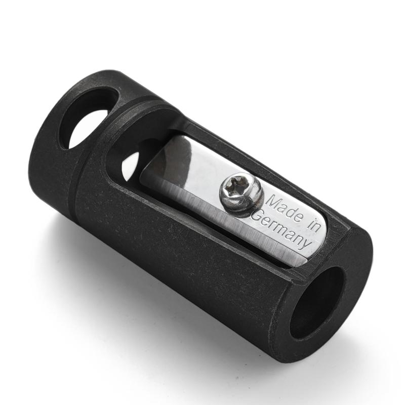 KeyUnity 木筆削り 手動 小型 持ちはこぶ用 KT00 えんぴつけすり 6-8粍木筆相応う チタン製 吊り穴付き添い人 軽さ 錆びにくい EDC物の具 研ぎ ミニ 木筆/クレヨン/アイブロウペンシル/木枝など