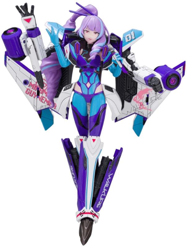 青島文化教材社(AOSHIMA) VFG マクロスデルタ VF-31J ジークフリード 美雲・ギンヌメール 全高約150mm 色分け済みプラモデル MC-17 (飛行機)｜RoothouseStore 8,667円