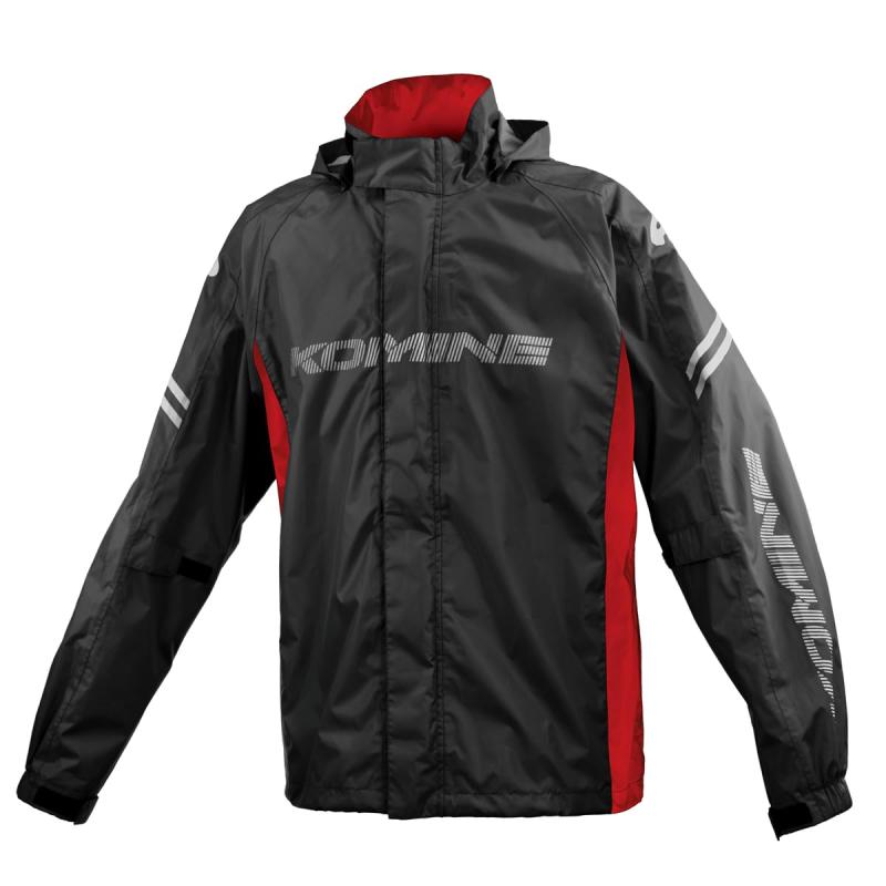 [コミネ] バイク用レインジャケット 03-5393 メンズ Black Red XL RK-5393