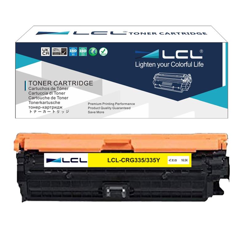 LCL Canon用 加農砲用 335Y CRG335 CRG-335YEL (1容器に並べる 黄色) 生まれ変わりトナーカートリッジ 相応う機種：Canon LBP9660Ci LBP9520C LBP841C LBP842C LBP843CI