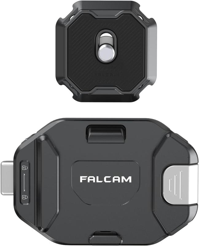 FALCAM F38 クイックリリースバックパッククリップ V2、ロックガスケット付き添い人カメラストラップマウント、ARCA-Swiss取り替えっこ、30kg相応う、バックパックストラップと三脚架用クイックマウント/版行