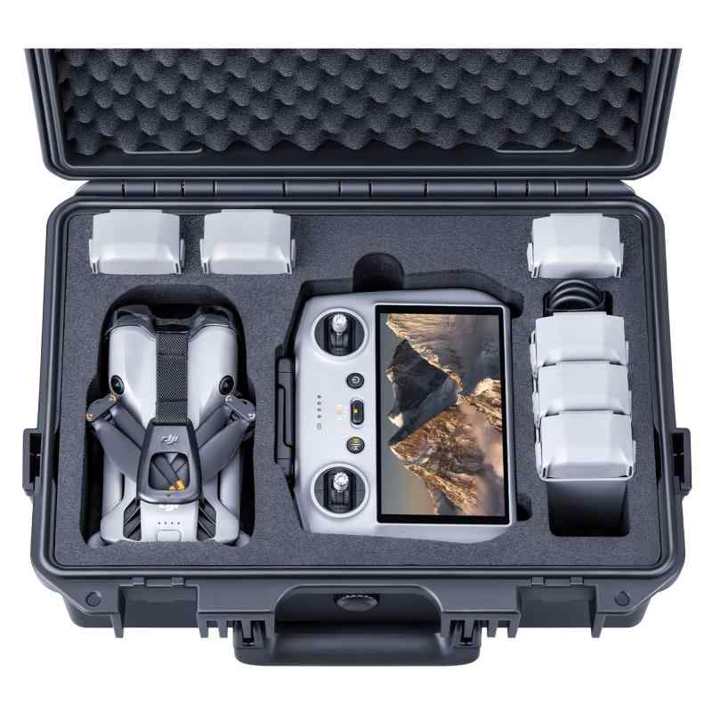 Lykus Titan MM510 雨合羽容れもの DJI Mini 5 Pro と RC2/RC-N3 変速機機に当てはめる、最大限度で乾電池7個とRC 幽客ydを納める能力のある【容れもののみ】