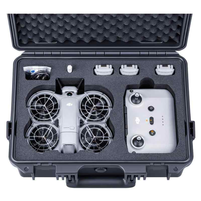 Lykus Titan N200 雨合羽容れもの DJI Neo 2ジャズバンド、RC-N3/N2 変速機機に当て嵌める、最大限度で乾電池7個を納める能力のある【容れもののみ】
